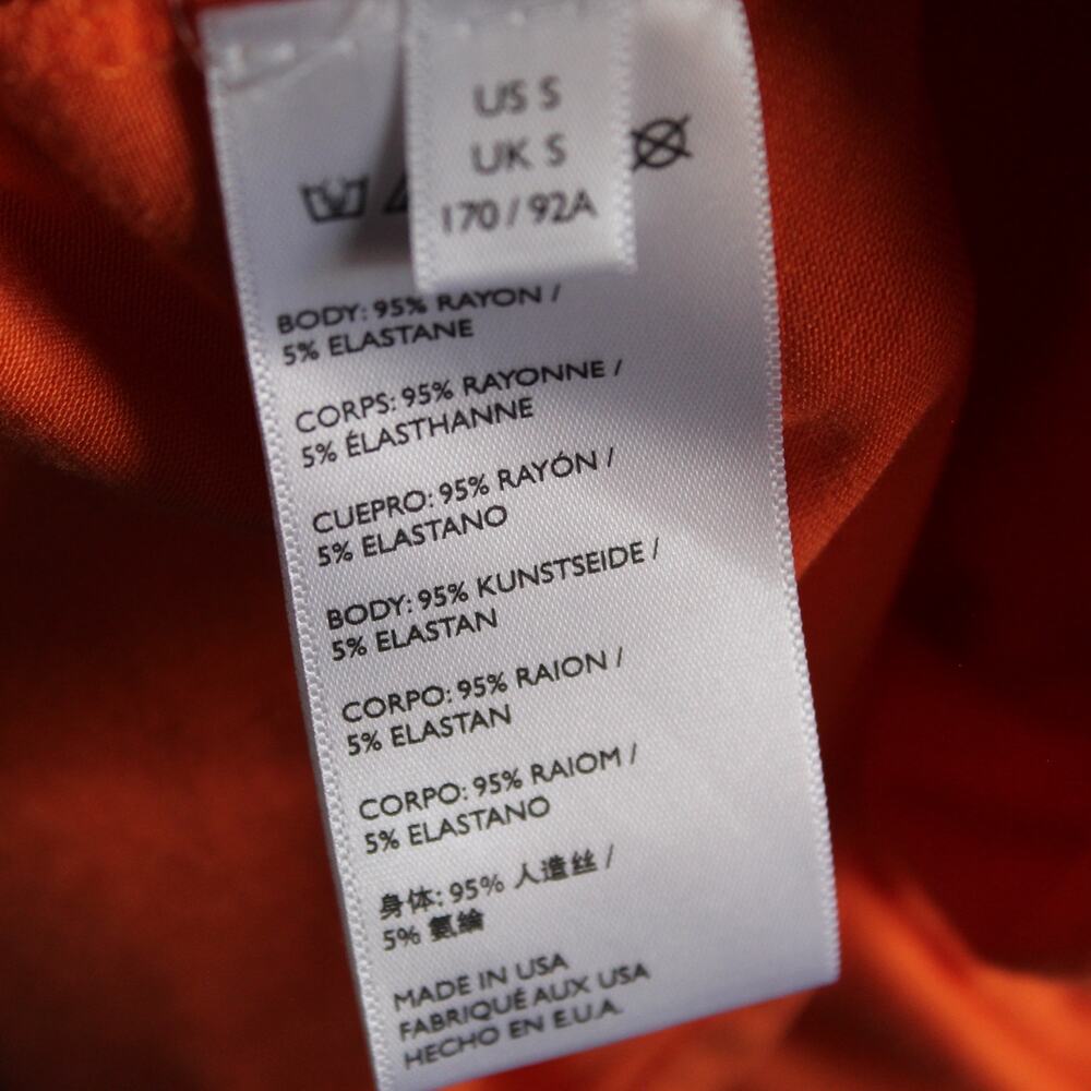 Free People Beach Cover Up Women Small Orange Boho Tunic Flowy Resort Swimsuit - Picture 7 of 7